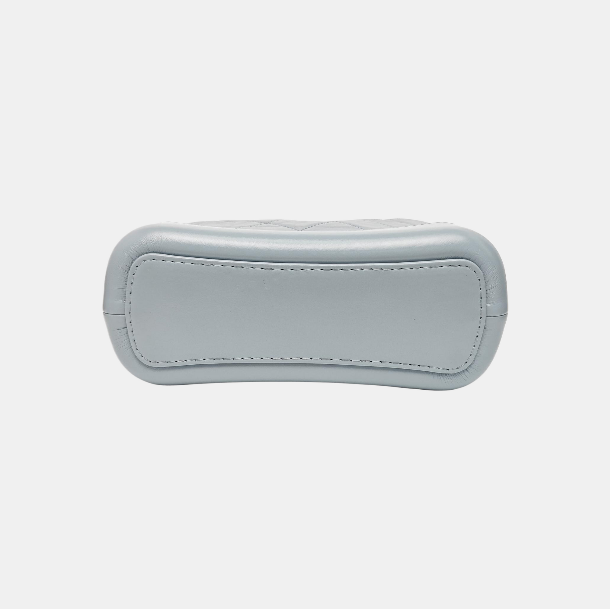 GABRIELLE Small Quilted Vintage Calf Blue