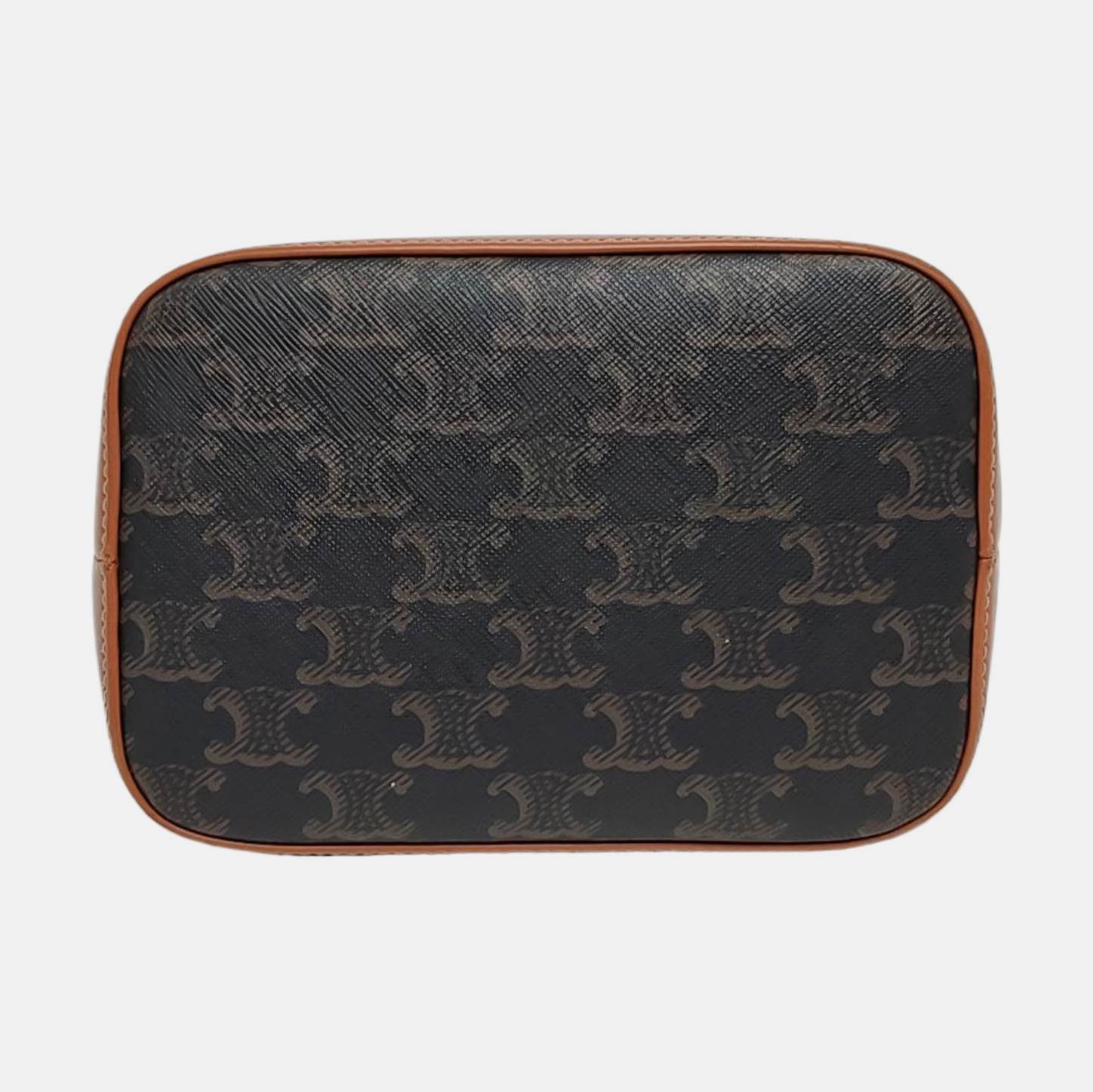 Authenticated pre-owned  TRIOMPHE CANVAS Coated Canvas Brown - Shoulder Bag at Looply