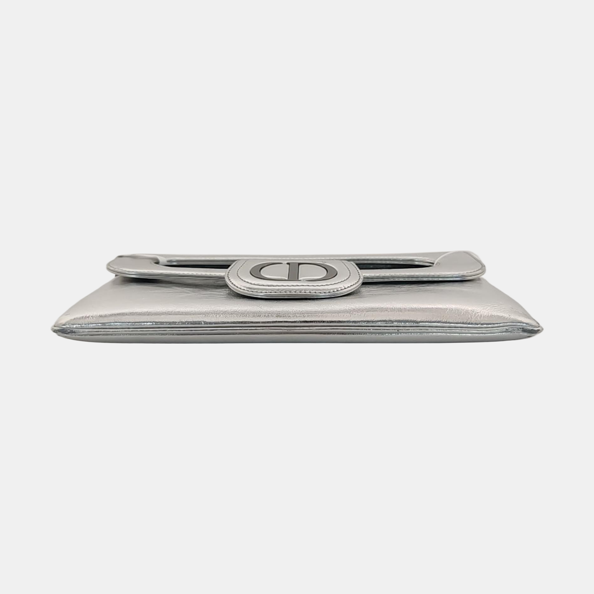 Diordouble Medium Calfskin Silver