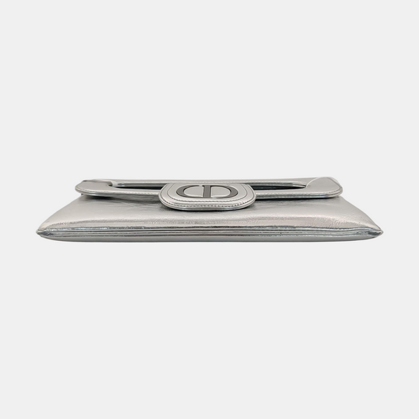 Diordouble Medium Calfskin Silver