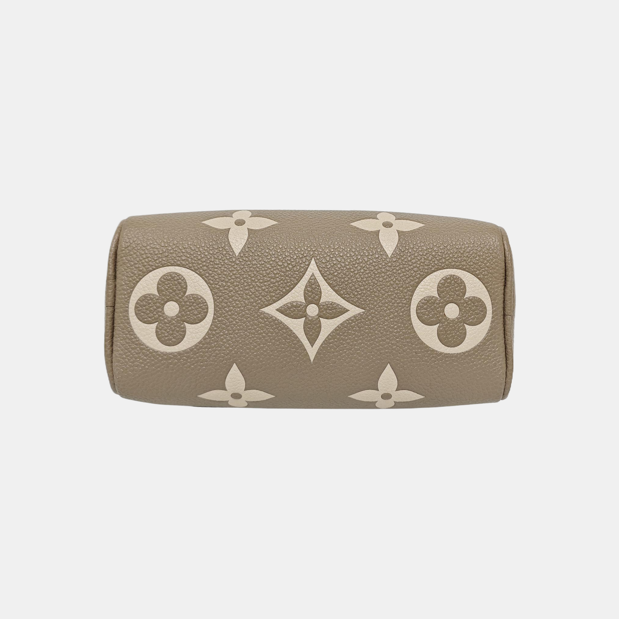 SPEEDY Nano Monogram Calfskin Gray