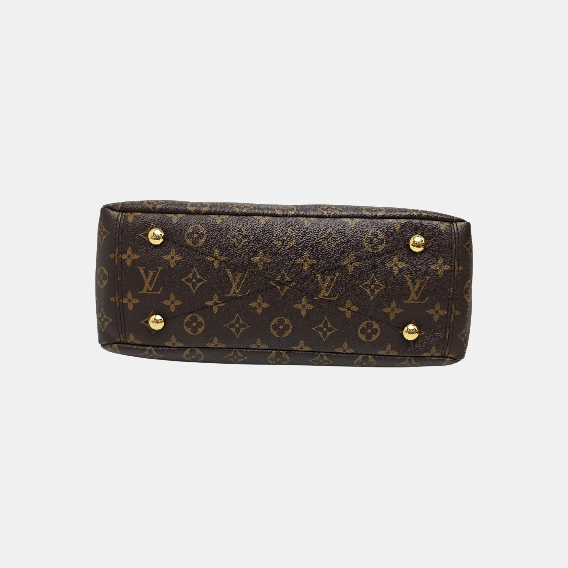 PALLAS MM Monogram Coated Canvas Brown