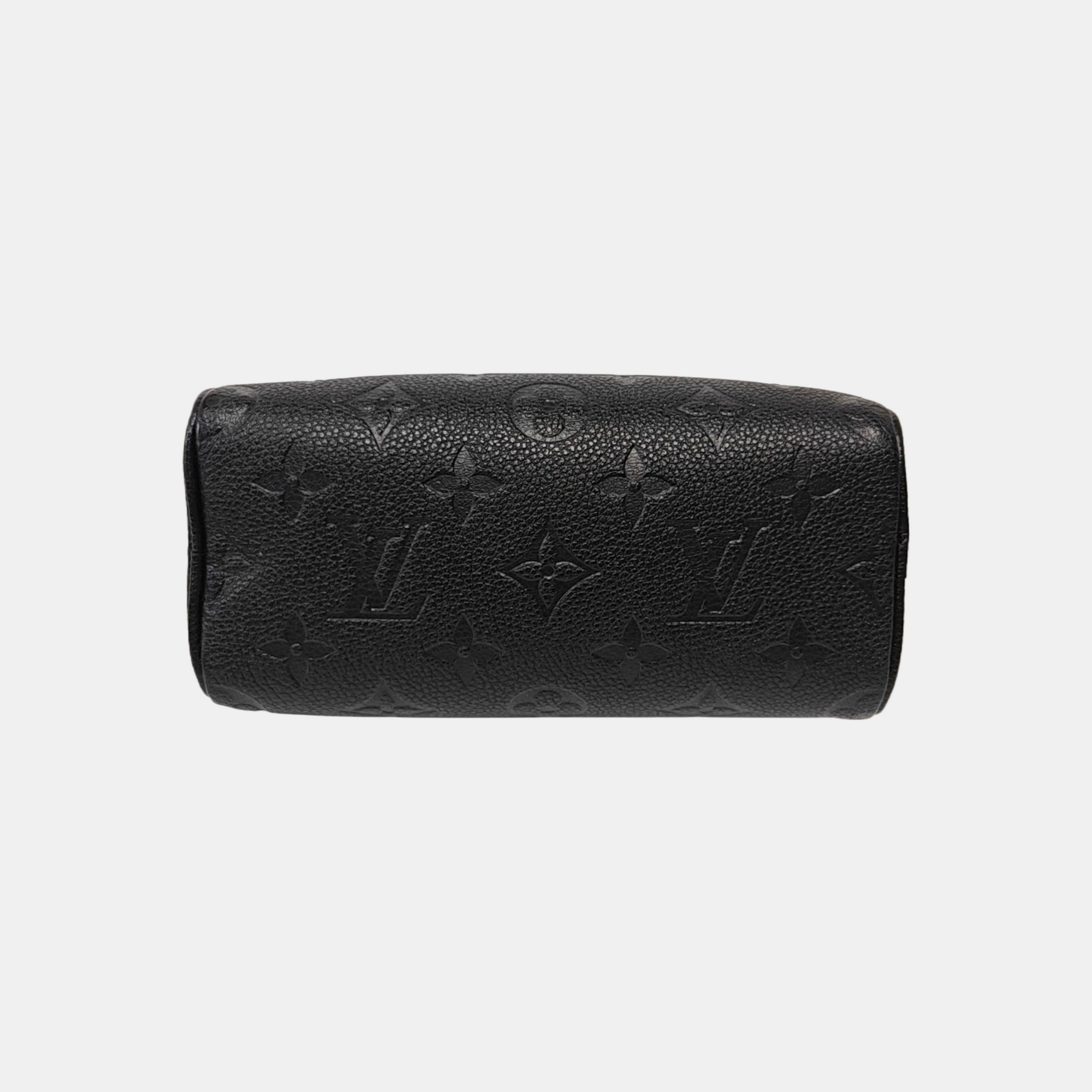SPEEDY Nano Monogram Calfskin Black