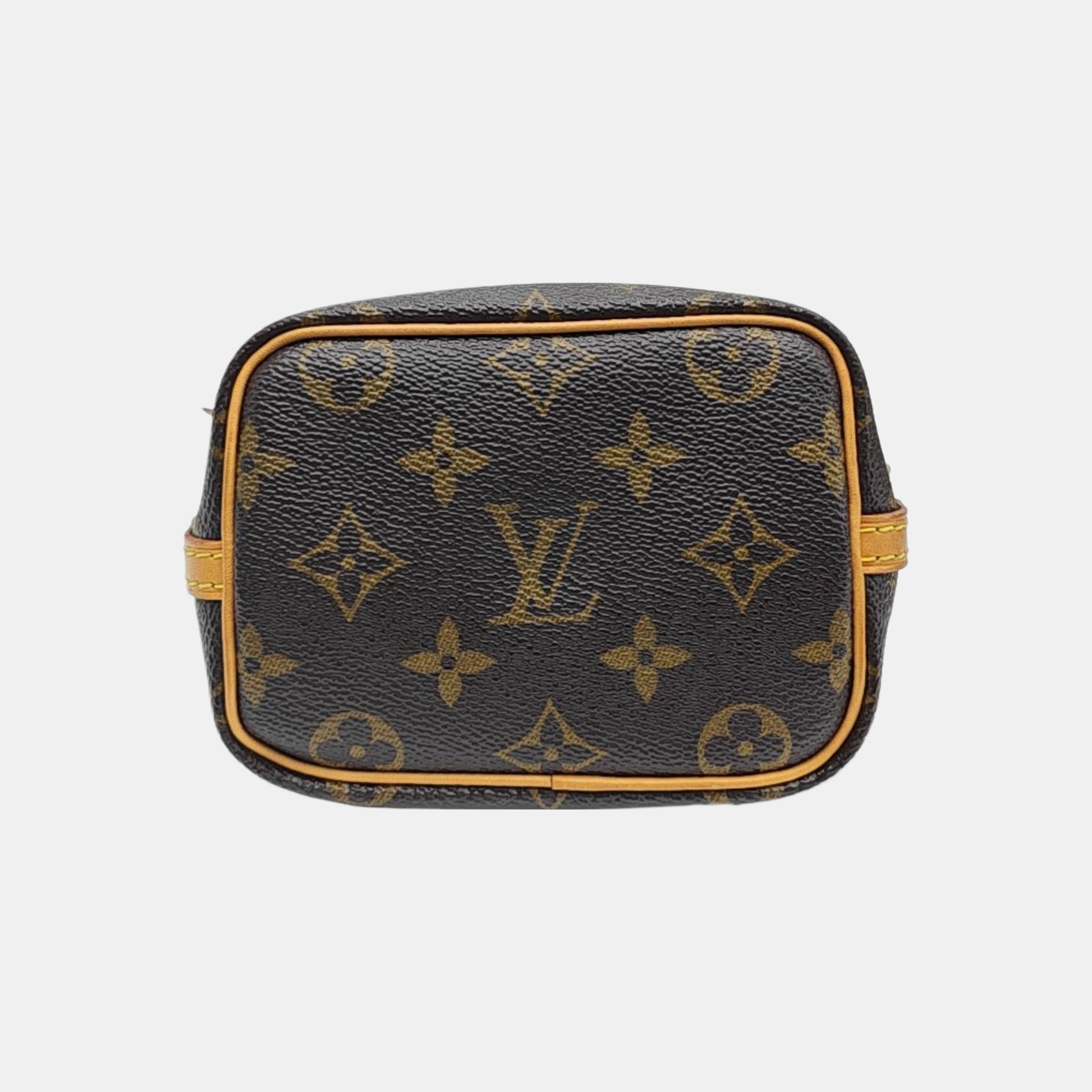 NÉONOÉ Nano Monogram Coated Canvas Brown