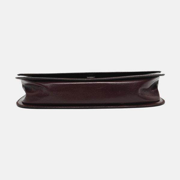Calfskin Top Handle Bag Brown