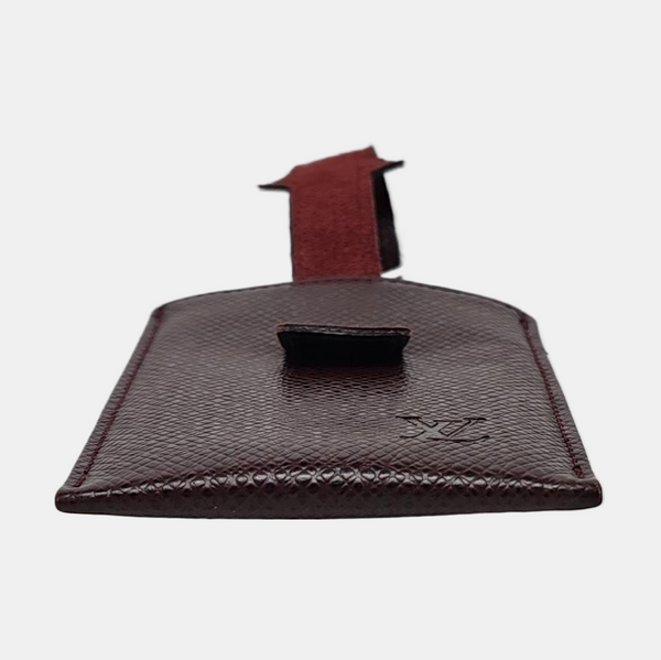 Leather Card Holder Red