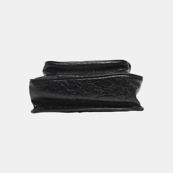 NIKI Small Chevron Calfskin Black