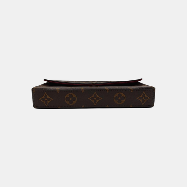 FÉLICIE Monogram Coated Canvas Brown