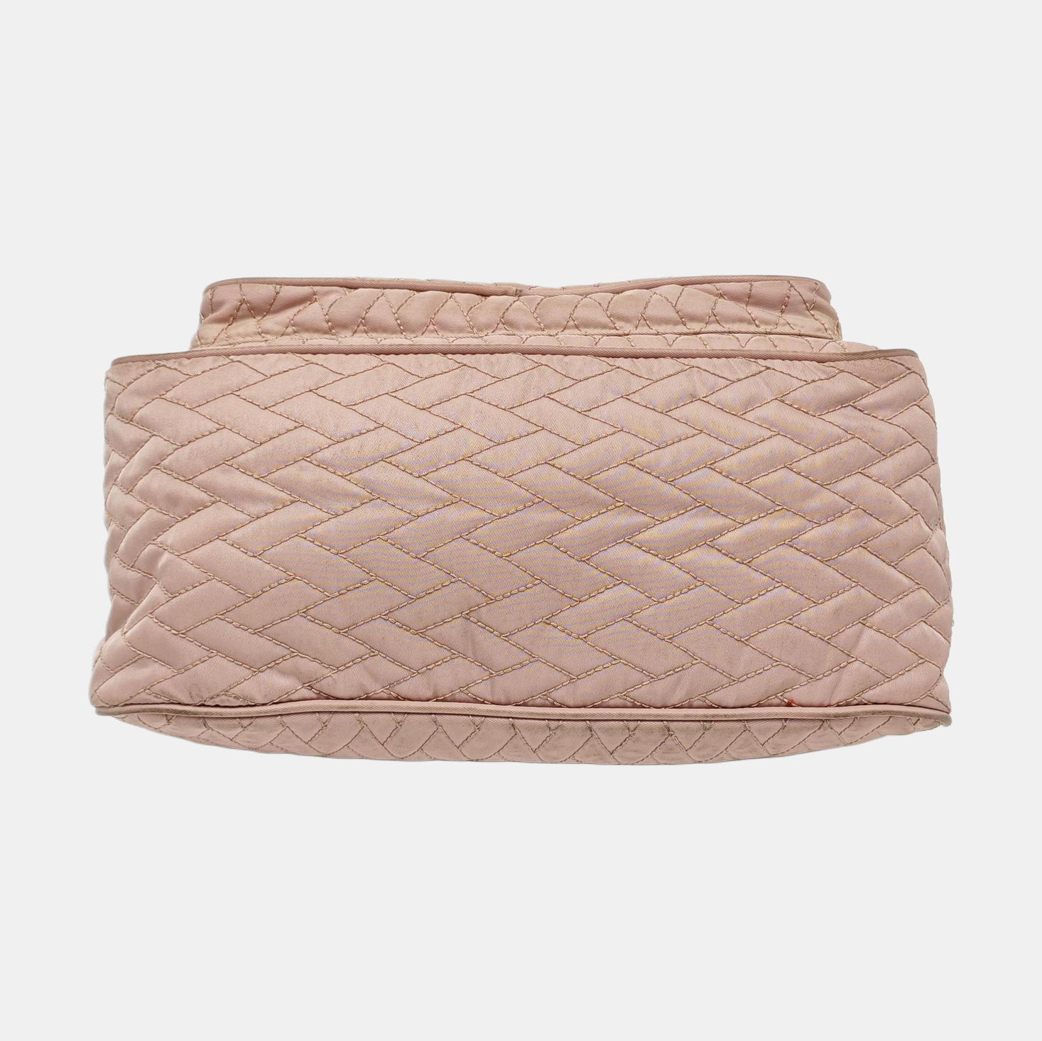 Quilted Nylon Shoulder Bag Pink