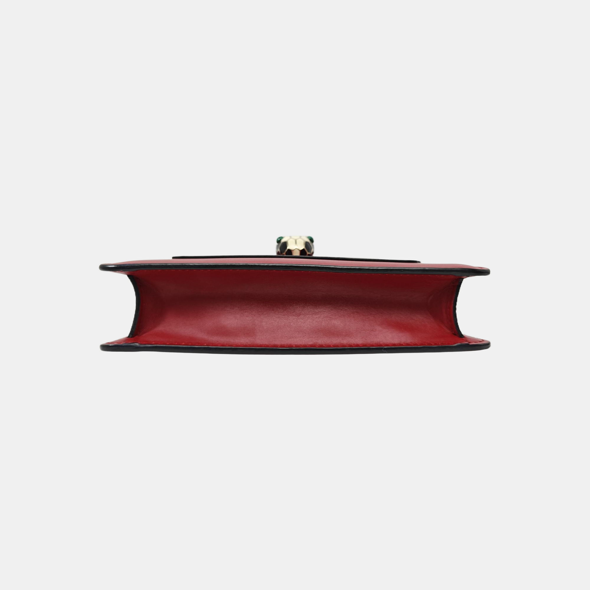 SERPENTI FOREVER Small Calfskin Red