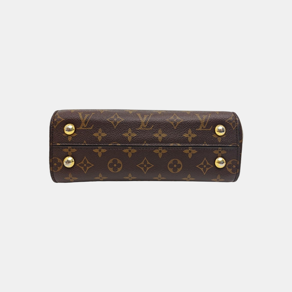CLUNY PM Monogram Coated Canvas Brown