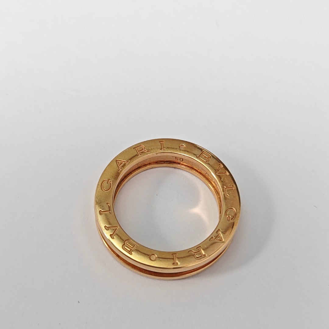 B.ZERO1 18k Rose Gold Ring EU 50