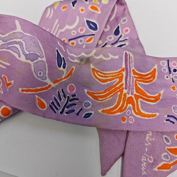 Mulberry Silk Silk Scarf Purple