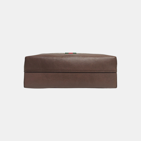 Ophidia Medium Monogram Coated Canvas Beige