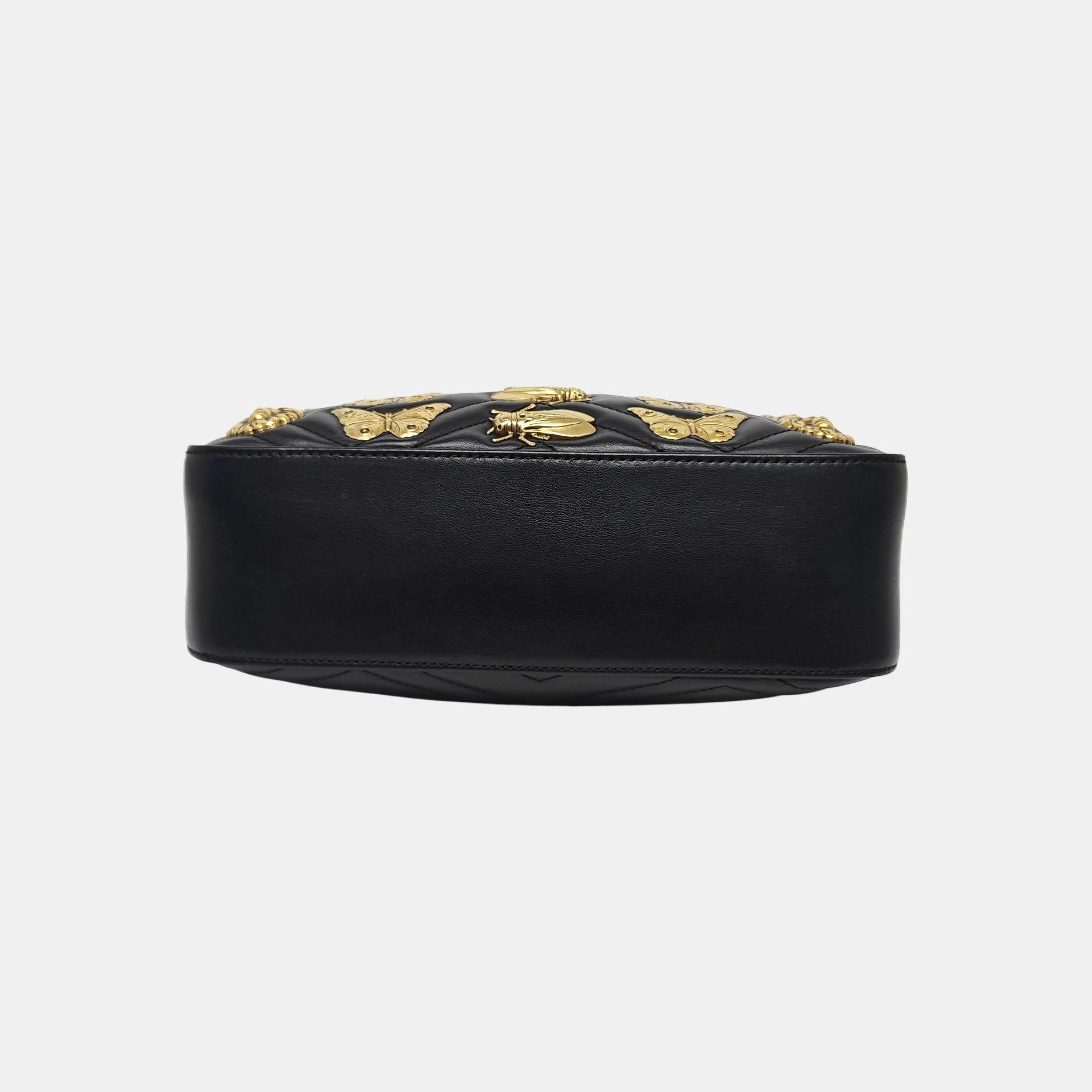 GG Marmont Small Quilted Calfskin Black
