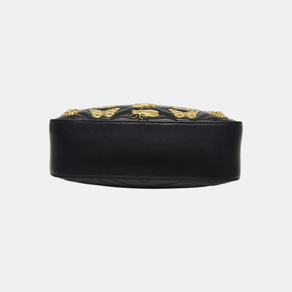 GG Marmont Small Quilted Calfskin Black