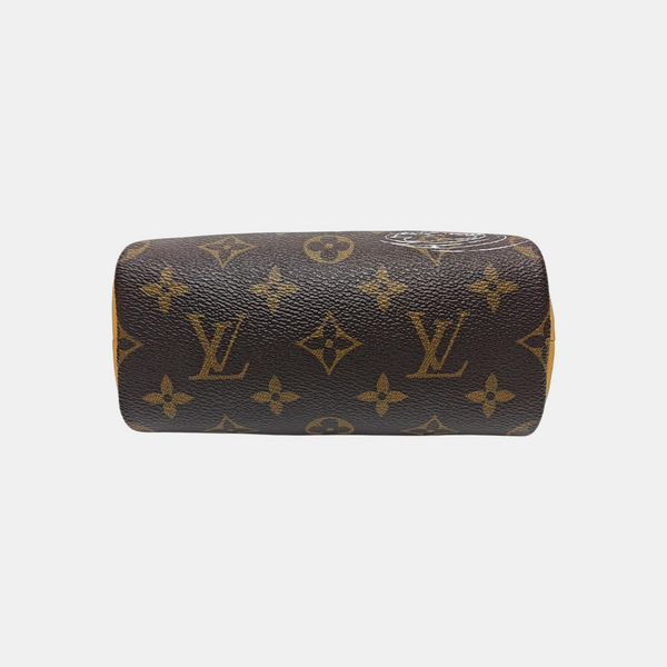 SPEEDY Nano Monogram Coated Canvas Brown