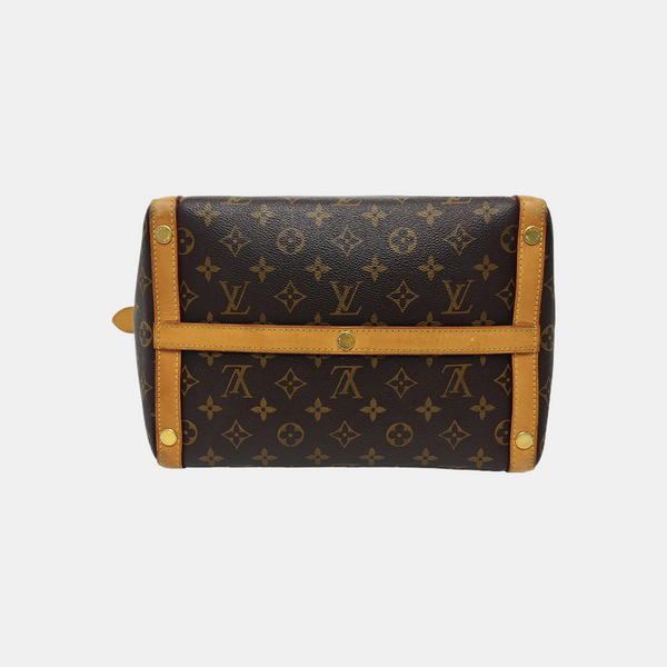 MARAIS MM Monogram Coated Canvas Brown