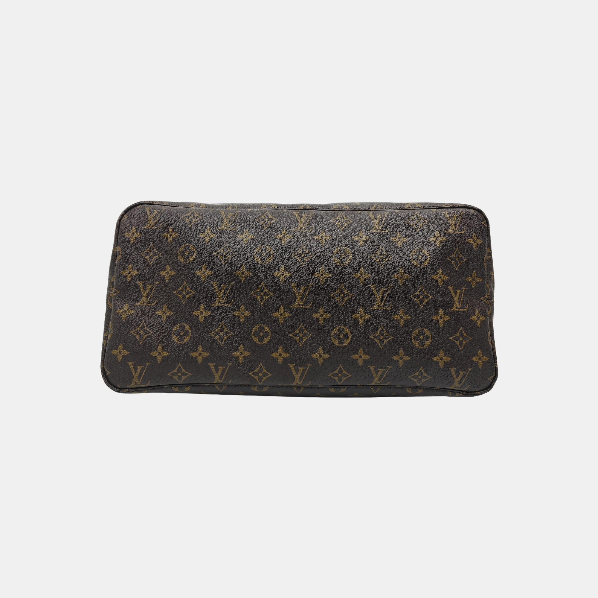 NEVERFULL GM Monogram Coated Canvas Brown