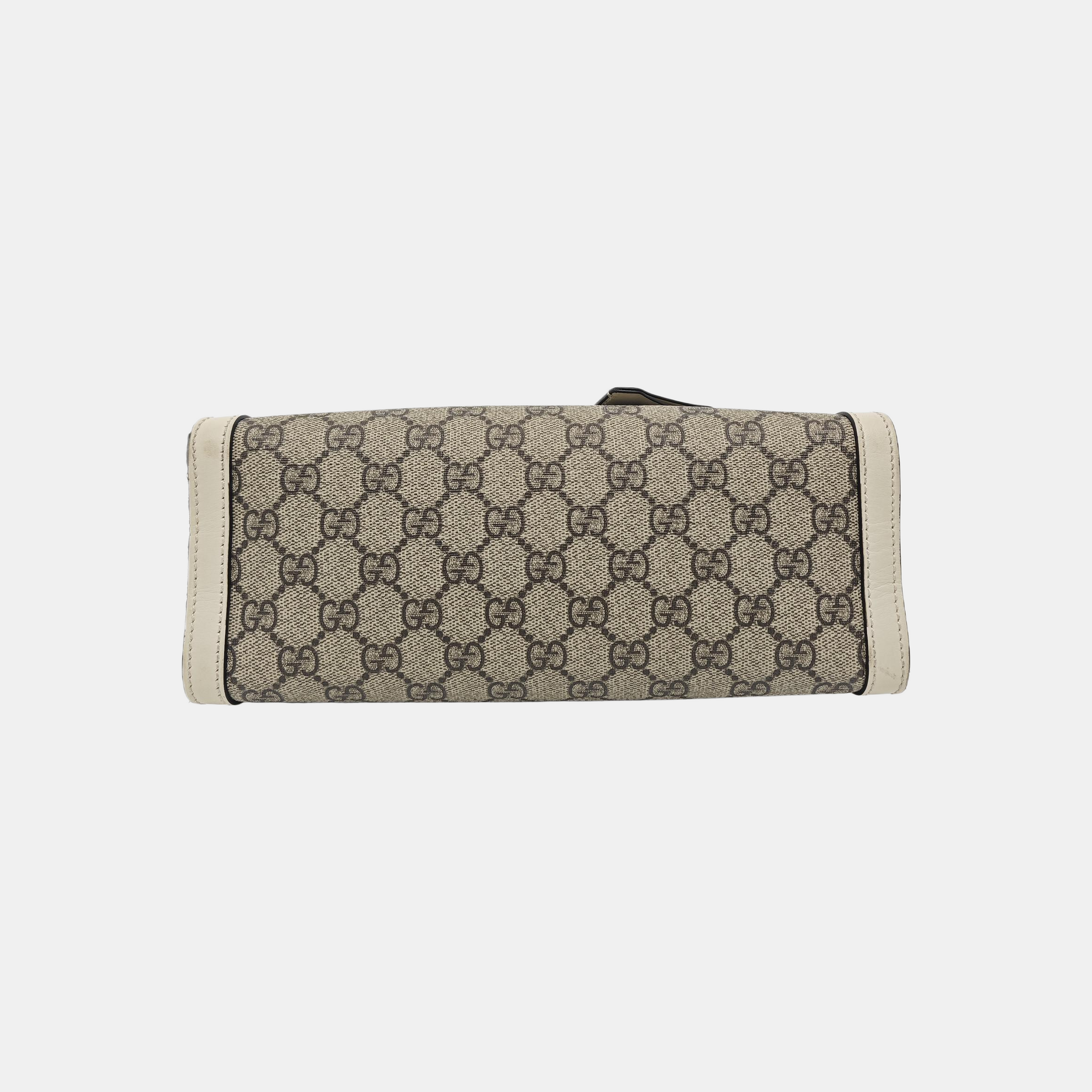 Padlock Small Monogram Coated Canvas Beige