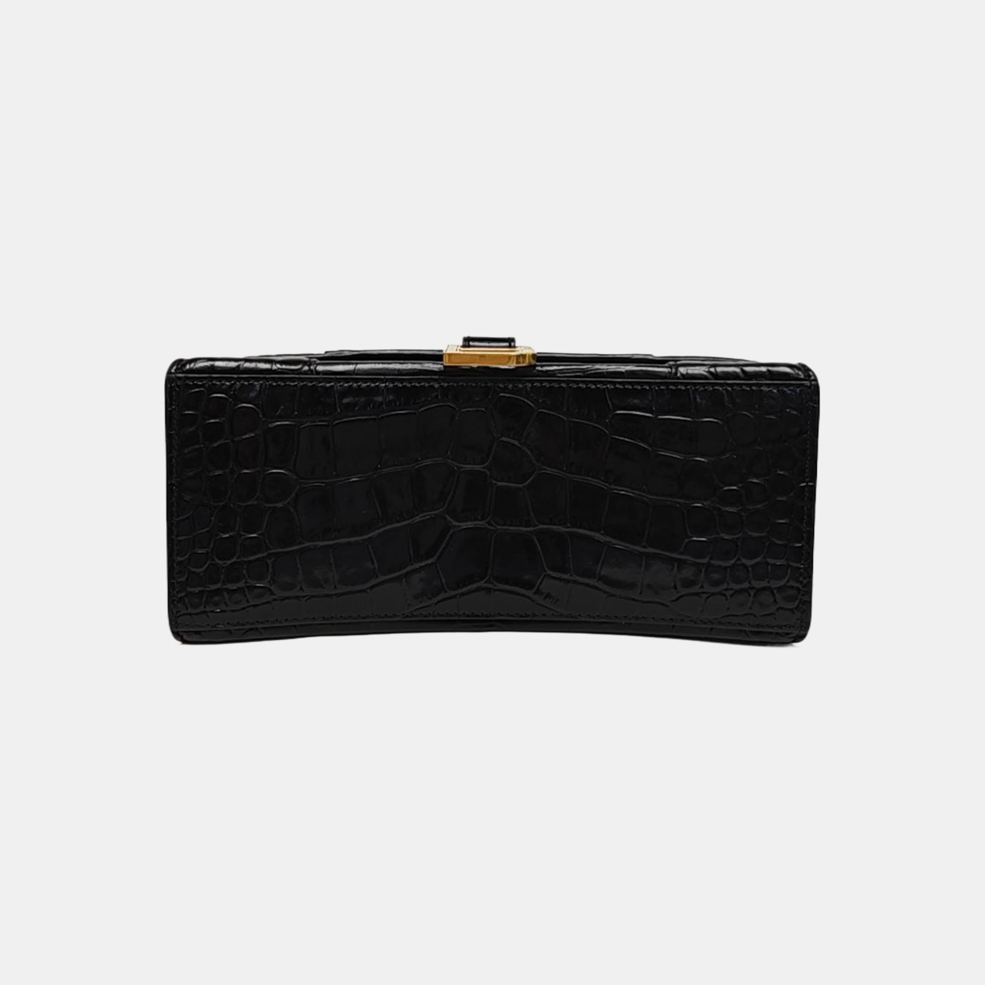 Hourglass S Calfskin Black