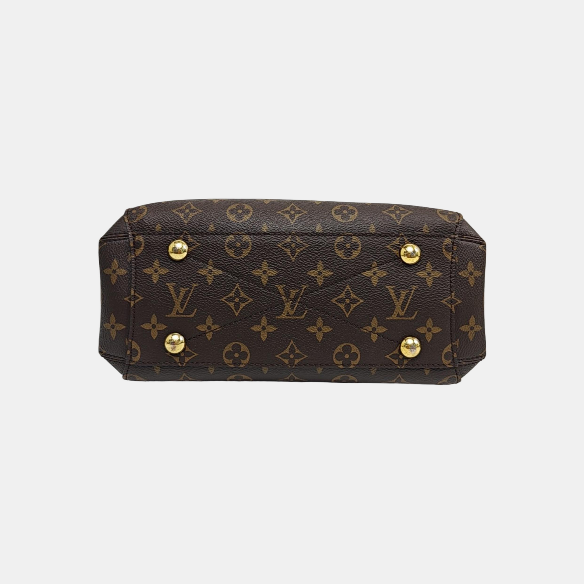 MONTAIGNE BB Monogram Coated Canvas Brown