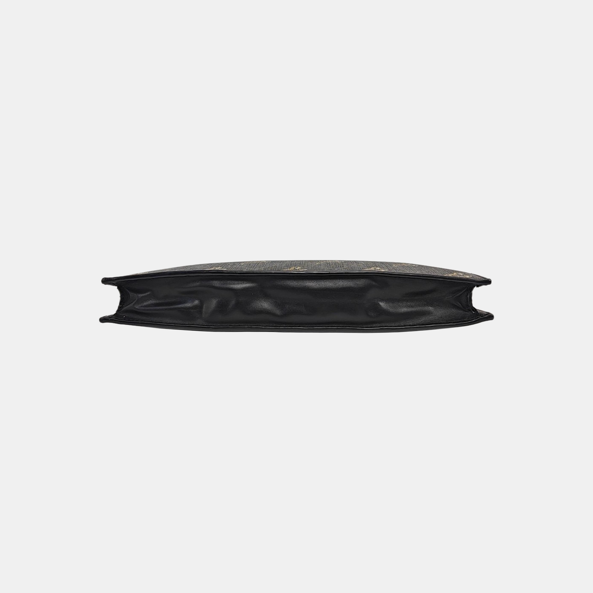 GG Supreme Monogram Coated Canvas Black
