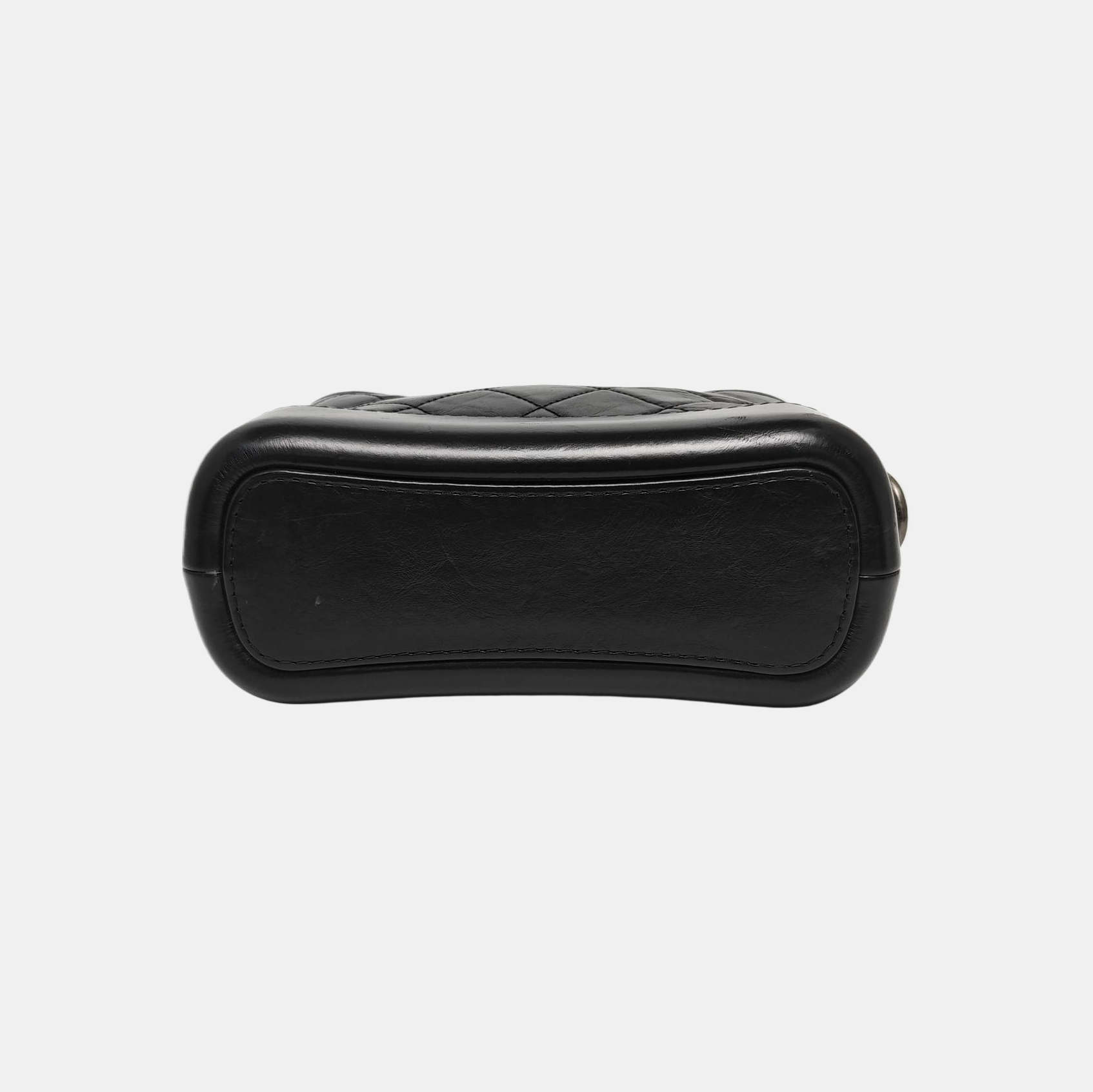 GABRIELLE Small Quilted Vintage Calf Black