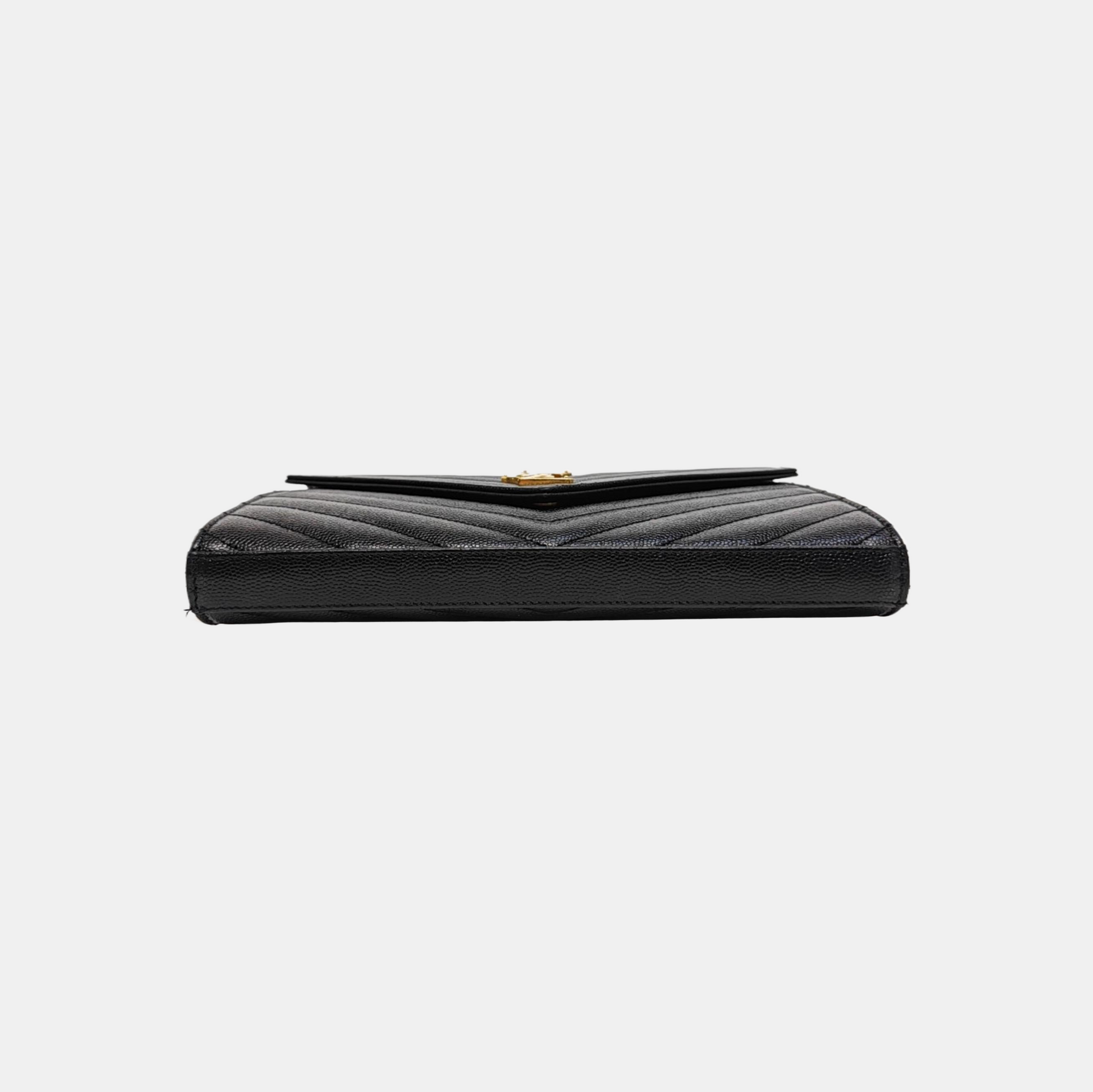 MONOGRAM Medium Chevron Calfskin Black