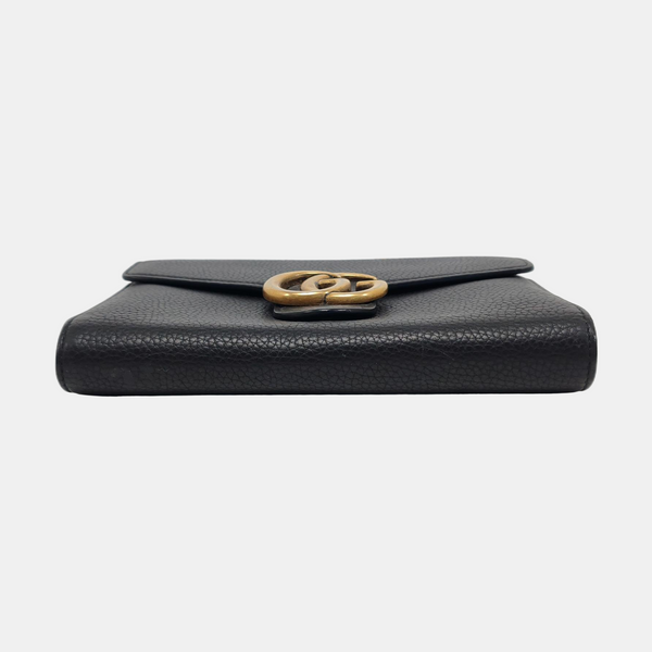 Authenticated pre-owned  GG Marmont Mini Calfskin Black - Shoulder Bag at Looply
