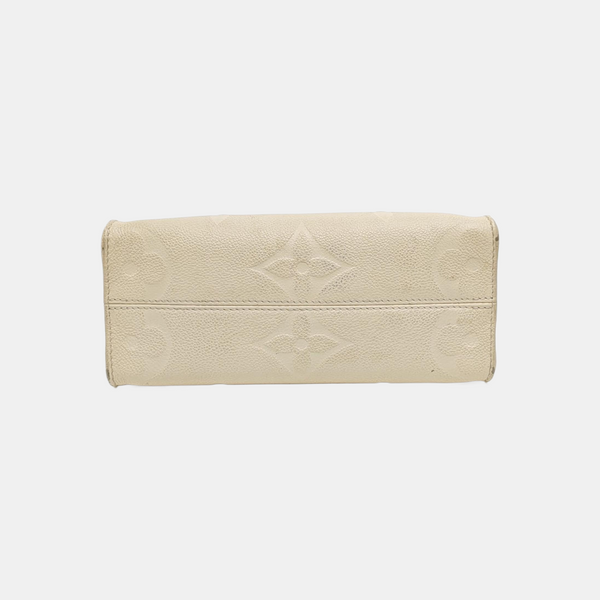 ONTHEGO PM Monogram Calfskin Beige