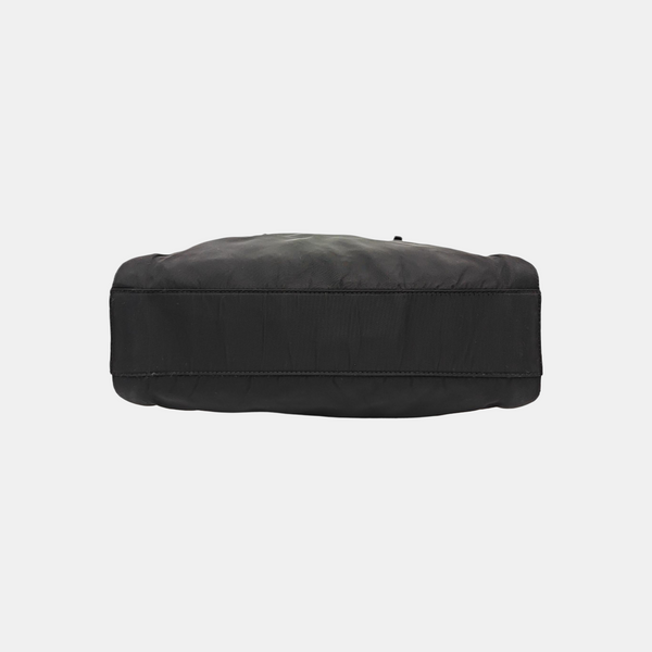 Nylon Shoulder Bag Black
