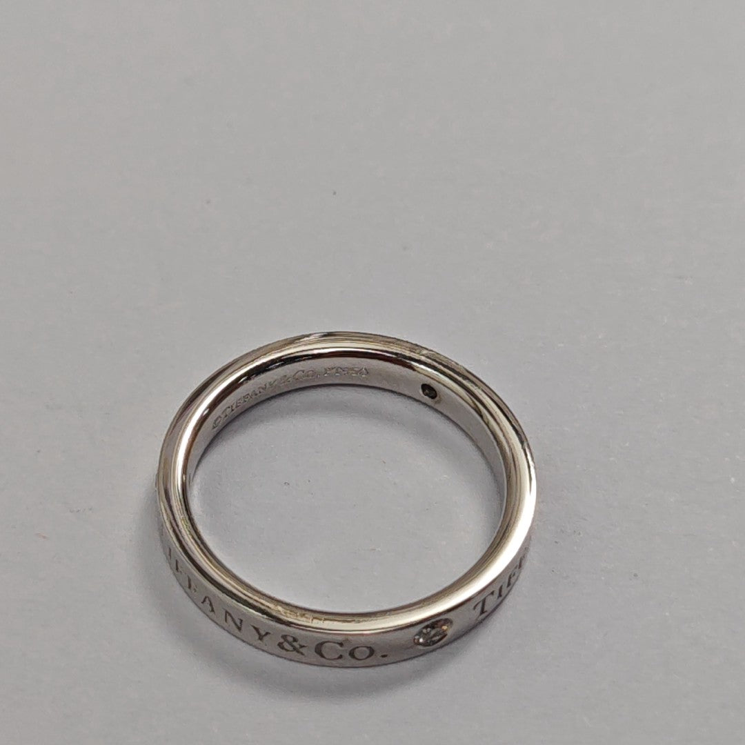 Tiffany &amp; Co. Platinum 950 Silver Ring EU 48