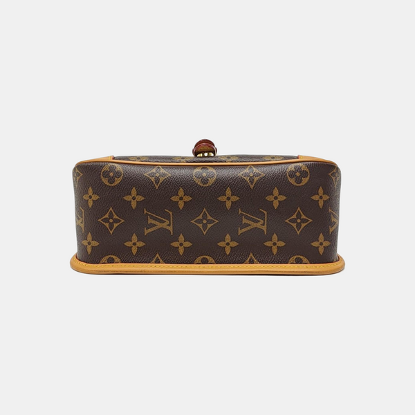 DIANE Monogram Coated Canvas Brown