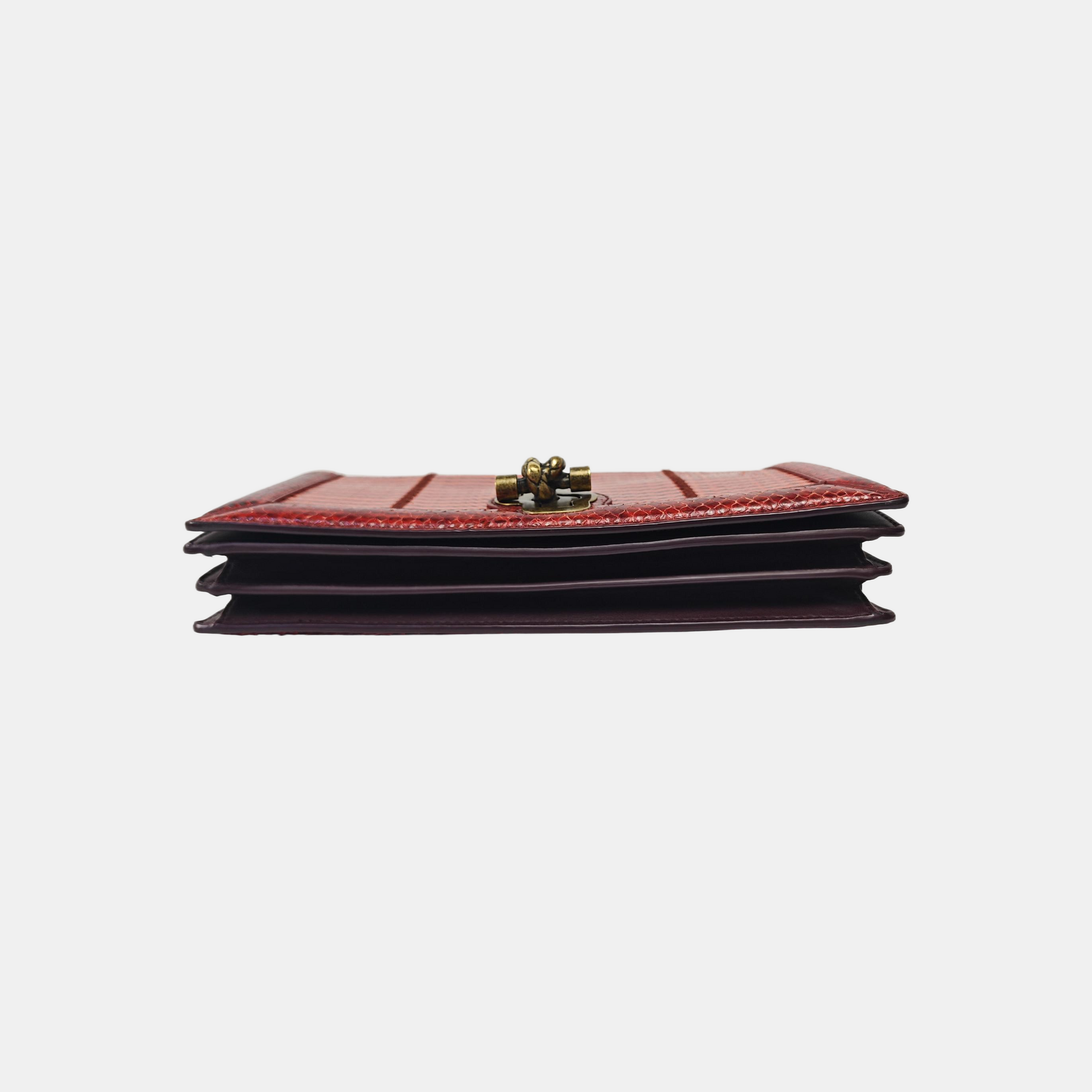 Python Shoulder Bag Red