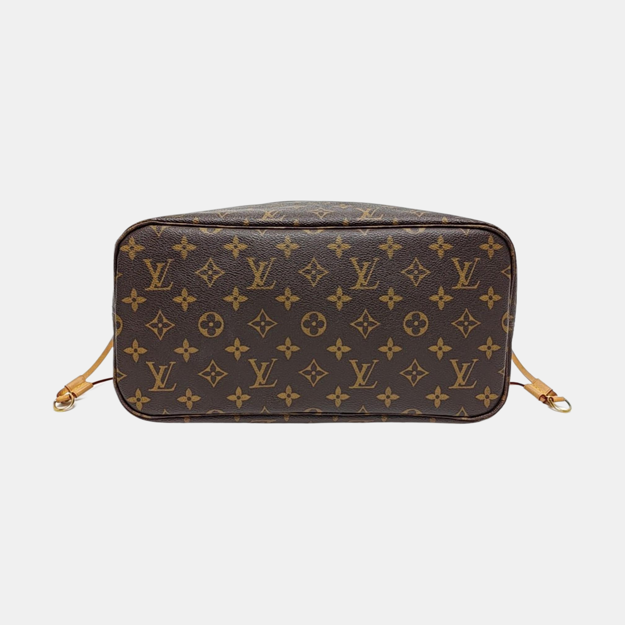 NEVERFULL MM Monogram Coated Canvas Brown