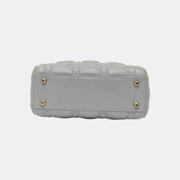 Lady Dior Mini Quilted Lambskin Blue