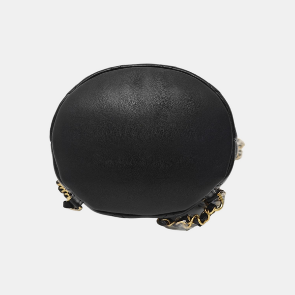 Quilted Lambskin Backpack Black