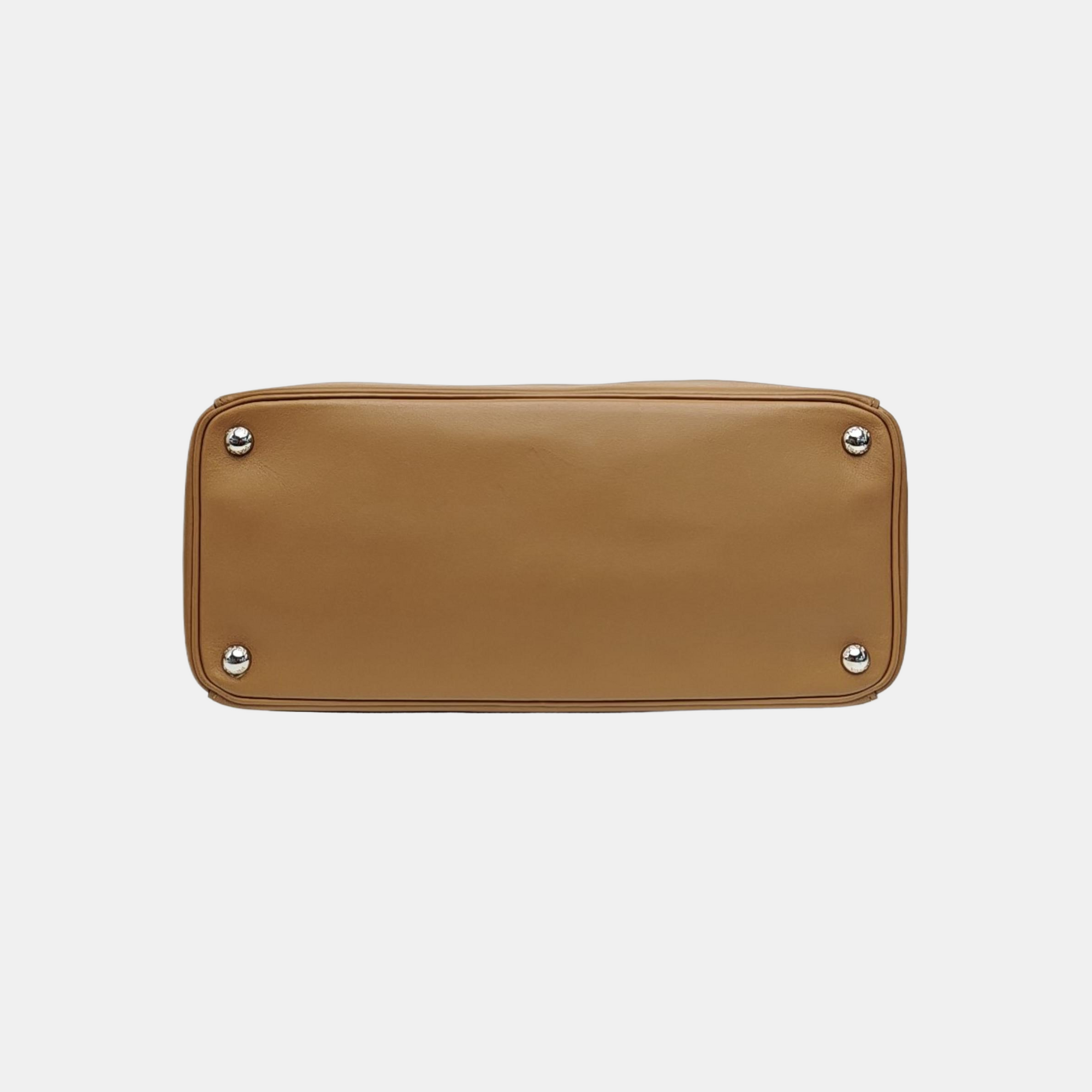 Galleria Large Calfskin Brown