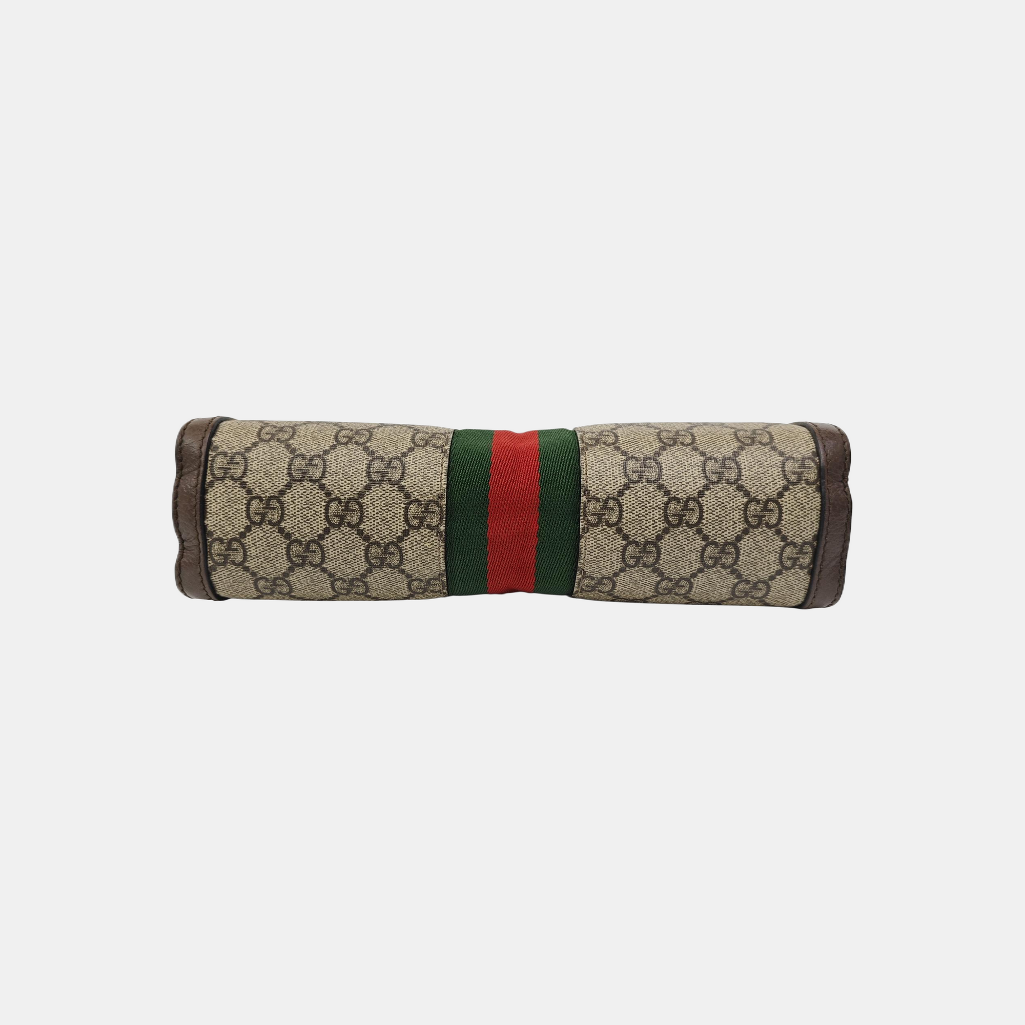 Ophidia Small Monogram Coated Canvas Beige