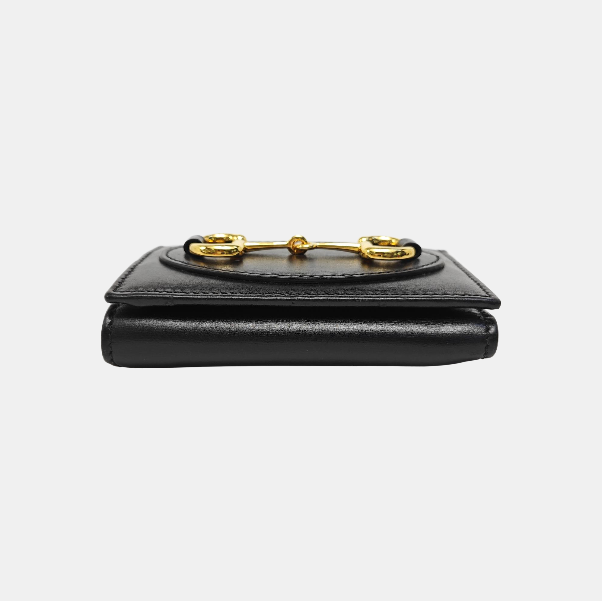Horsebit 1955 Mini Calfskin Black Wallet