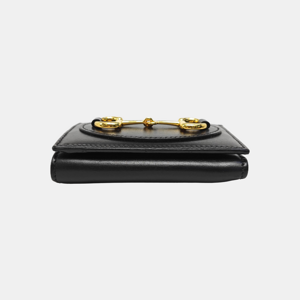 Horsebit 1955 Mini Calfskin Black Wallet