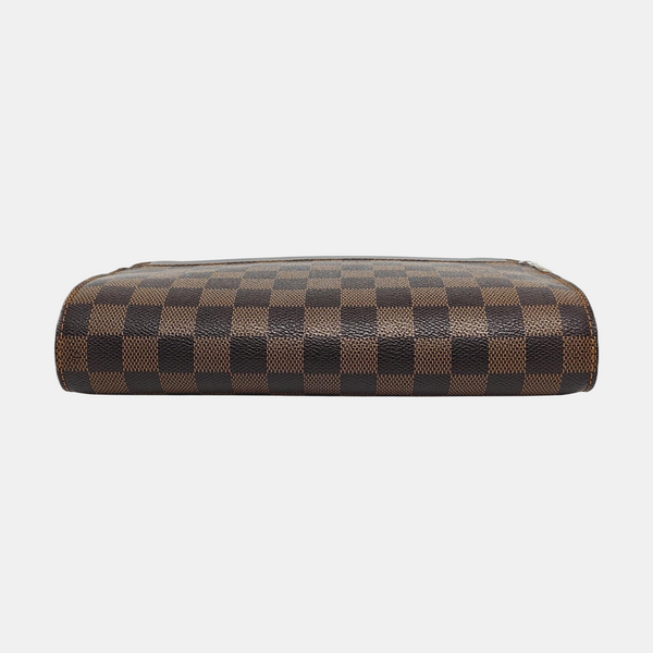 SAINT LOUIS Damier Ebene Coated Canvas Brown