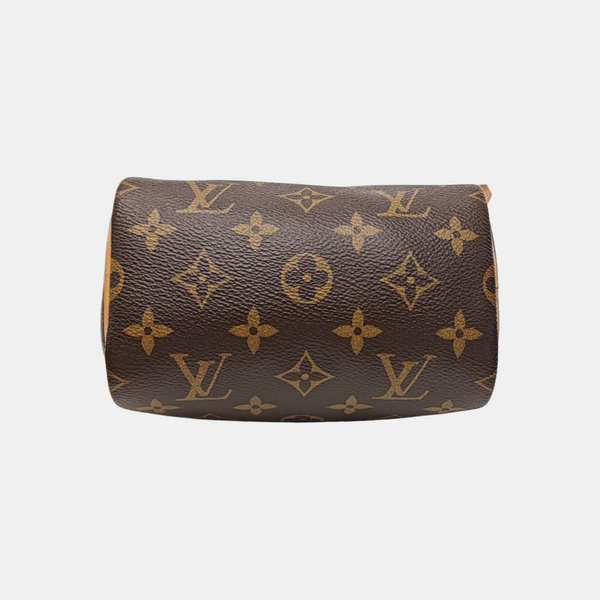 SPEEDY Nano Monogram Coated Canvas Brown