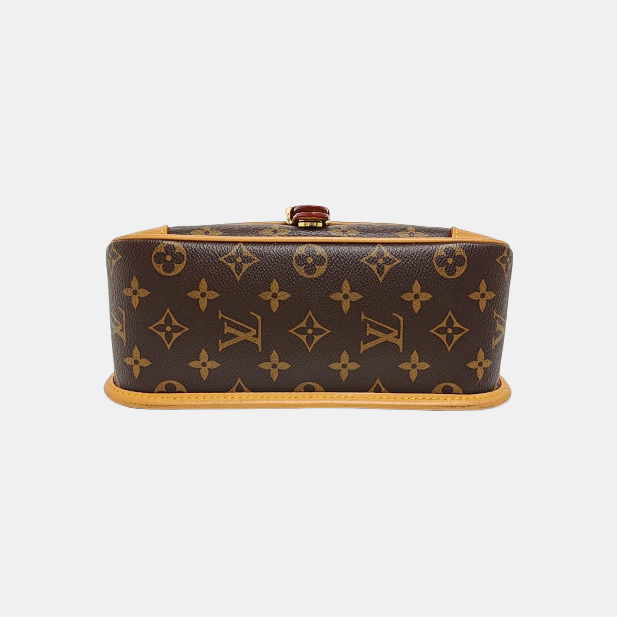 DIANE Monogram Coated Canvas Brown