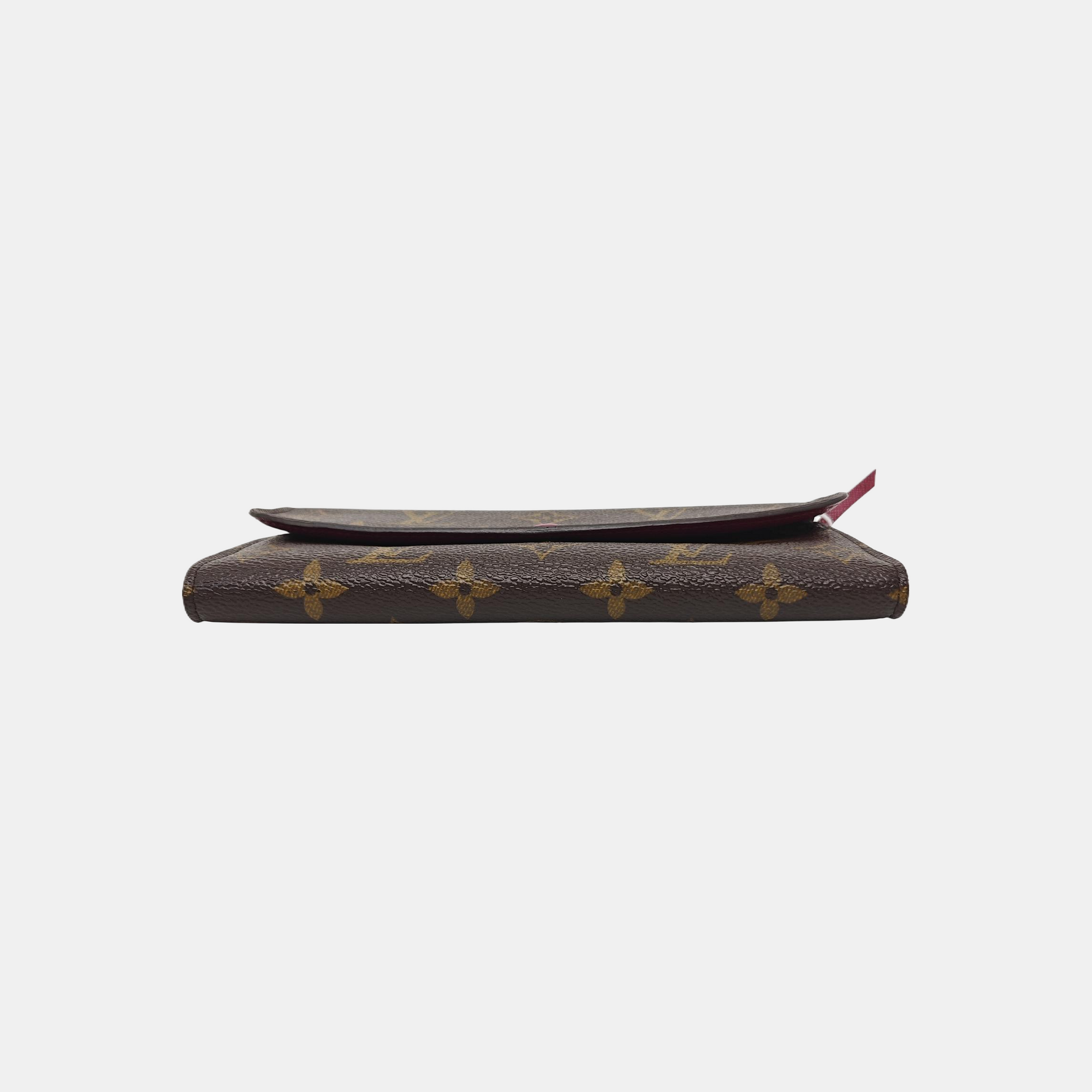EMILIE Monogram Coated Canvas Brown Wallet