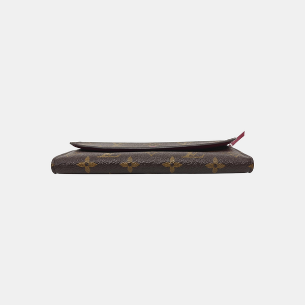 EMILIE Monogram Coated Canvas Brown Wallet