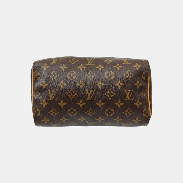 SPEEDY 25 Monogram Coated Canvas Brown