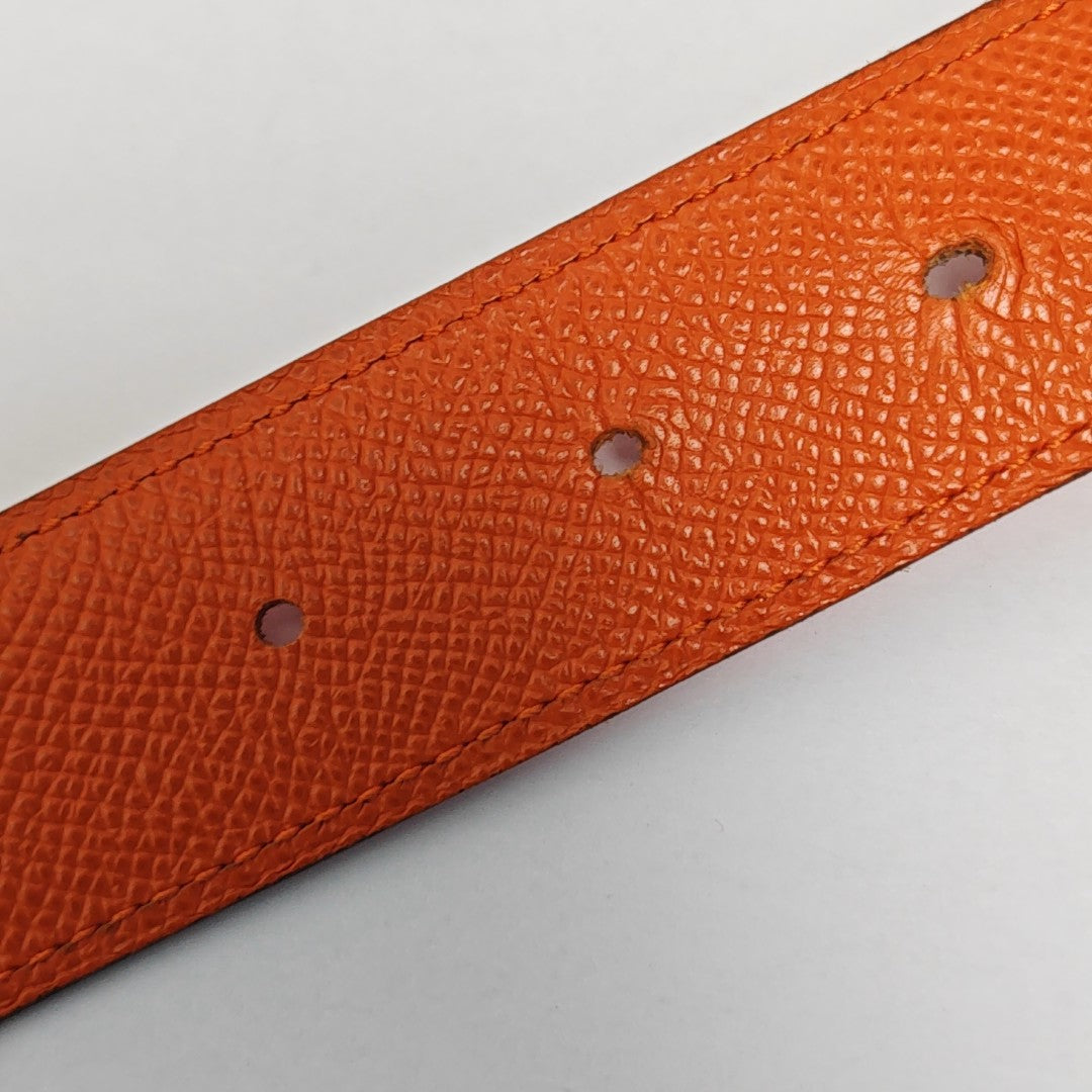 Leather Belt Orange