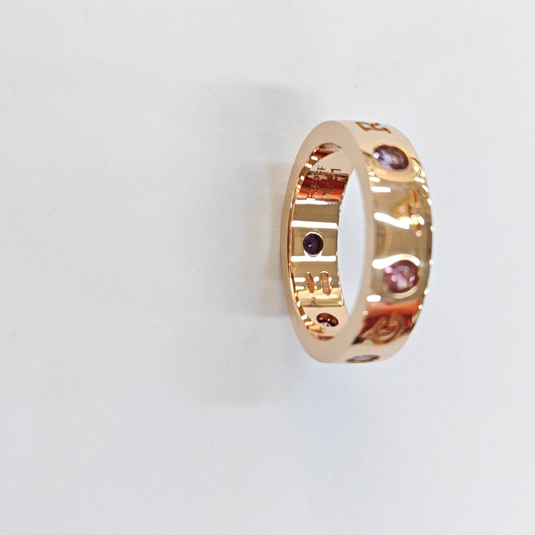 B.ZERO1 18k Rose Gold Ring EU 51